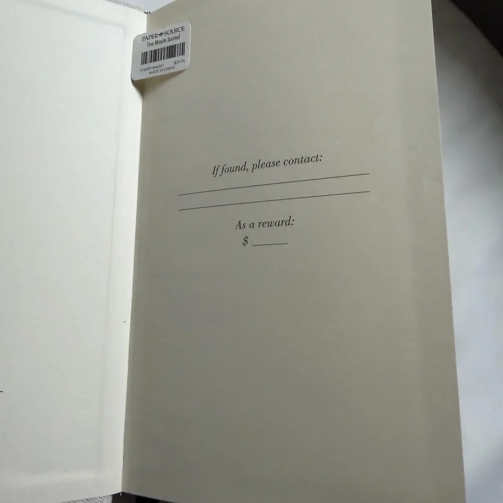 Paper Source hardcover Five-Minute Journal